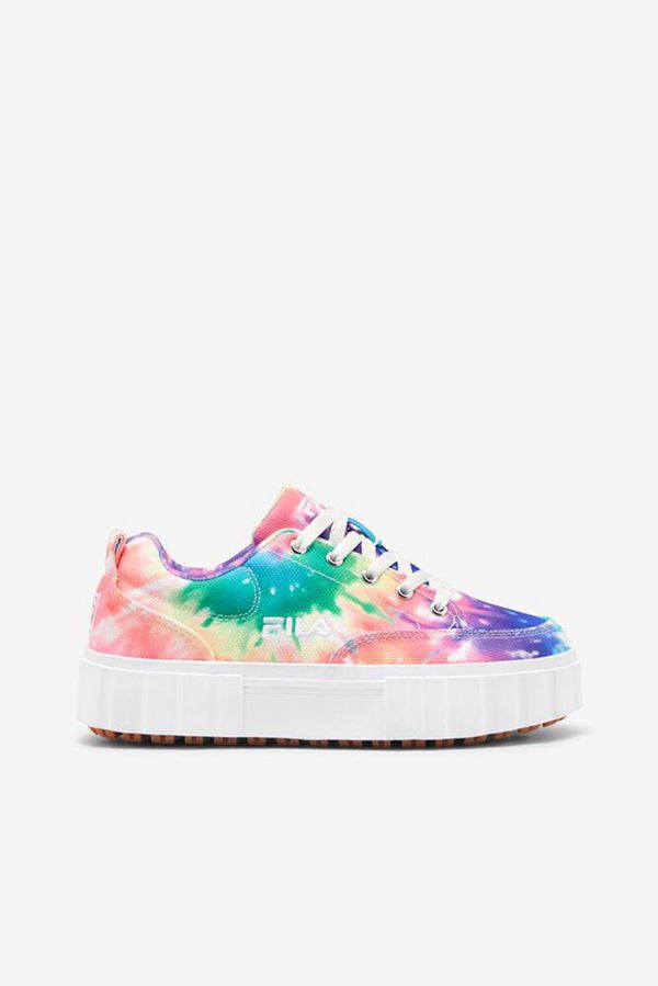 Tênis Fila Mulher Multicoloridas - Fila Sandblast Tie Dye Platform En Portugal,IBPW-61293